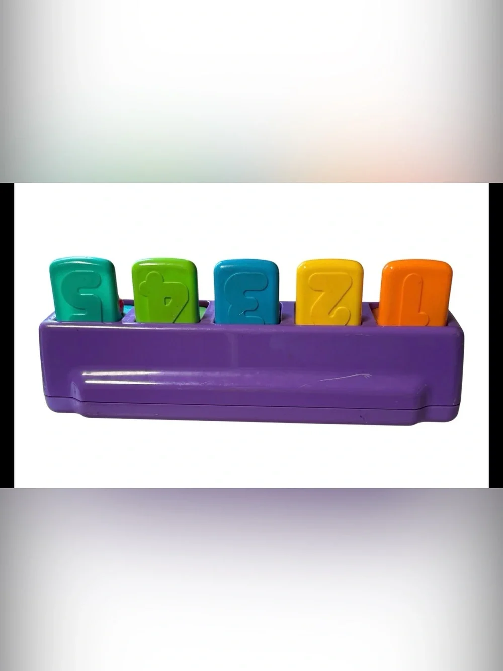 Vintage 1995 Playskool Busy Basics Poppin Pals Pop Up Jungle Animals Purple